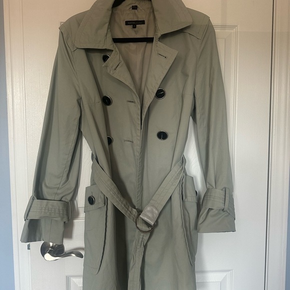 RUDSAK Women's Vintage Rare Sea Moss Green Trench Coat | M - Picture 10 of 14